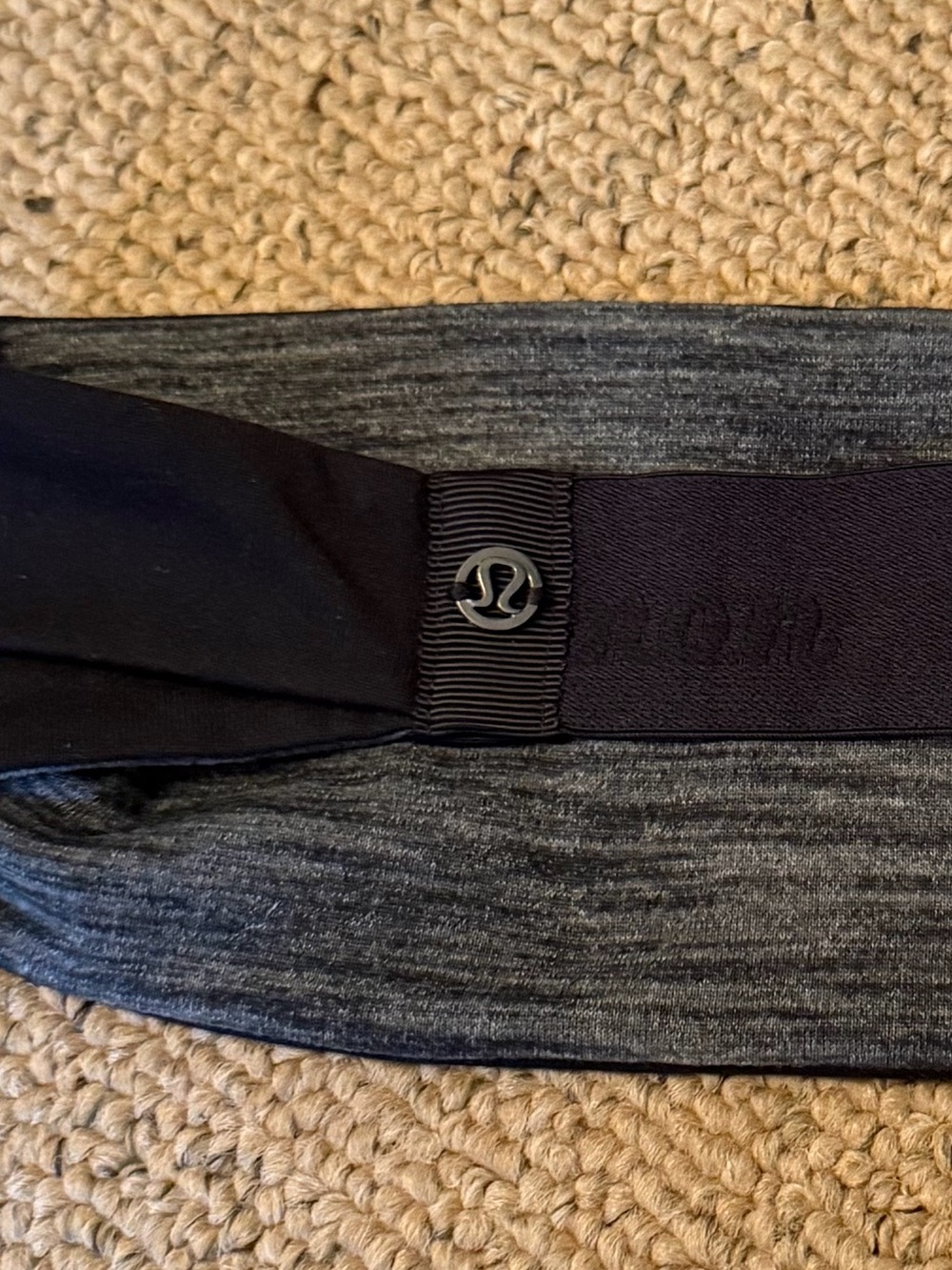 Lululemon Headband Black & Gray Performance
